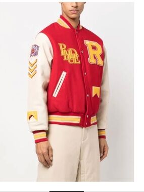 Rhude bull market varsity jacket